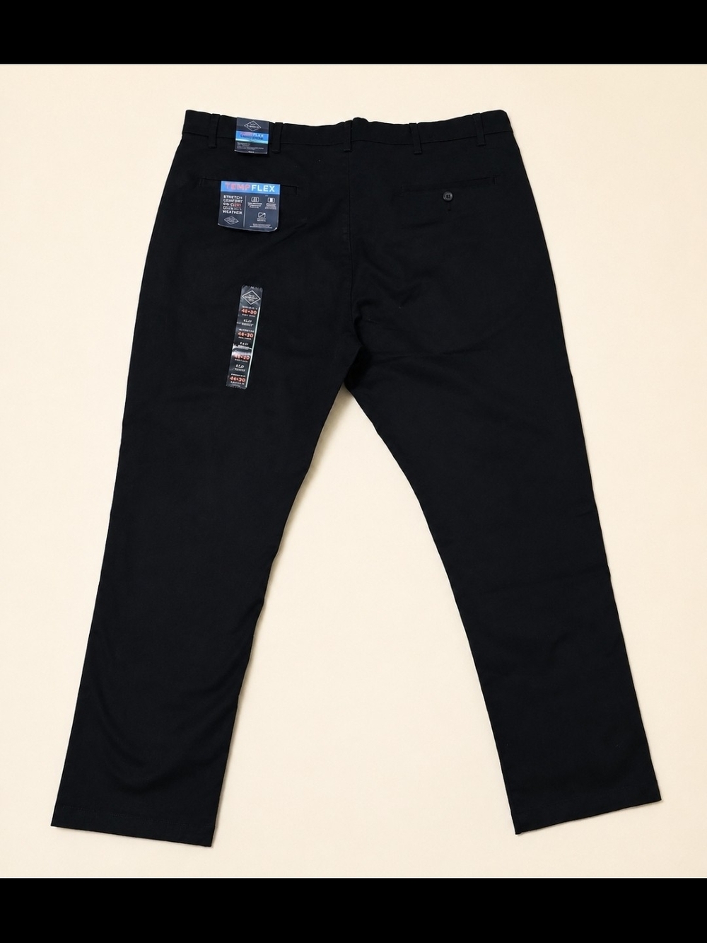 St. John's Bay Black Chino Pants TempFlex NWT - Picture 2 of 5